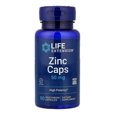 아연 라이프 익스텐션 50mg 채식 캡슐 90정 1팩, 90캡슐, 1개