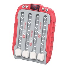 節奏遊戲機，多模式音樂遊戲，便攜式設計，高靈敏按鍵，清晰螢幕，簡單易上手, 紅