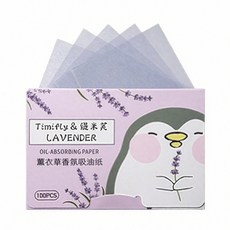 Timifly & 緹米芙 薰衣草吸油面紙, 1個, 100個裝