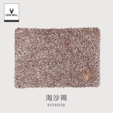 體溫魔術師 羽毛刺繡柔感圍脖 素面保暖脖圍 秋冬柔軟舒適圍巾, 海沙褐, 1個