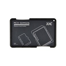 又敗家@JJC記憶卡儲卡盒MCH-SDMSD6GR黑色(可保存2張SD卡和4張Micro SD卡 共6張記憶卡)記憶卡盒收納盒儲存盒, 1個