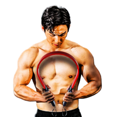 일자형 완력기 상체운동기구, 블루, 1개