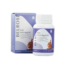 澳洲Belrose 兒童DHA藻油膠囊(1入組 60顆/瓶) 2026年2月到期, 1個