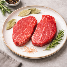 국내산 냉장 소안심 300g 소고기 소안심 스테이크용 헬스 스테이크고기 수비드 이유식, 1