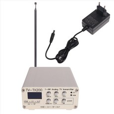 아날로그 TV 송신기 VHF/UHF 주파수 대역 가능한 전원 조절 가능 HDMI/CVBS 신호 입력 지원, 은, 1