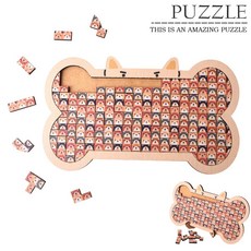 方塊狗狗 疊疊樂 沉浸式解壓 生日禮物 兒童益智創意 木製藝術擺件, 1個