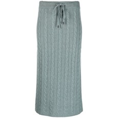 페세리코 케이블 니트 미디 스커트