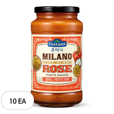 폰타나 밀라노 크림치즈 로제 파스타소스, 610g, 10개