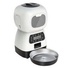 펫이랑 엘프 반려동물 자동 급식기, 1kg, 화이트, 1개