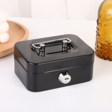 루미에 미니 금고 지폐 저금통, 블랙, 1개