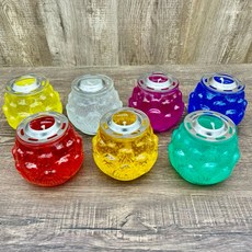 七彩水晶蓮花果凍蠟燭, 1件, 2號七彩水晶果凍蓮花蠟燭1組（7粒）, 1L, 無