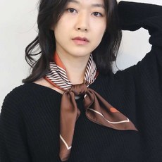 사각 쁘띠 봄스카프 스트라이프 여자 목손수건 모던 ZW9F58E1
