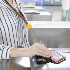 대기업 사원증 카드지갑 넥스트랩 와이어 카드목걸이, 그레이