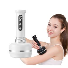 ANYOU 진공부항기 전동호흡가열 괄사의 경락완충안마기, 흰색, 8581743852450
