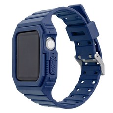 Apple Watch運動錶帶 1/2/3/4/5/6/SE適用, 深藍色, 42/44/45-兼容