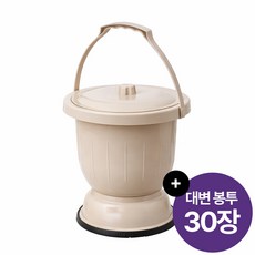 비삼육오 캠핑용 이동식 변기 + 용변봉투, 1세트, 퍼플