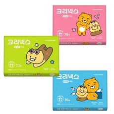 크리넥스 카카오프렌즈 여행용 티슈, 70매, 3개