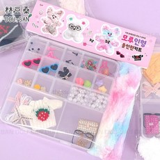 【林豆桑】現貨 韓國代購 毛絨娃娃DIY裝飾盒 DIY/裝飾/配件/手工/裝飾盒/套裝, 1個