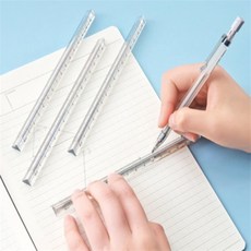 구름 15cm 삼각자 투명입체삼각자