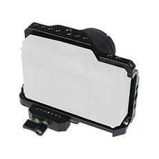 BGNing 알루미늄 카메라 케이지 후지필름 XE4 호환 맞춤형 테두리 프레임 콜드 슈 아리 마운트 핸드그립 손목밴드 조명 모니터 홀더 (케이지), BGNing 콤보 E