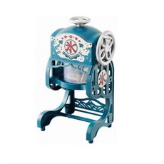 빙수 기계 레트로 이케나가 우유빙수만들기 블루 빙수기 소형 도시샤 옛날 디저트 플라, 전동 전동 빙수기, 1개