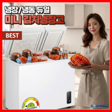 콜드웰 미니 김치냉장고 뚜껑형 소형 원룸 가정용 술장고 냉장고 냉동고 1도어 2도어 1등급, 투도어 - 166L, 화이트
