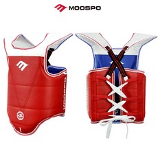 SG 무스포 태권도 양면호구 빨강+파랑 프로 격투기 보호구 몸통보호대, 1개
