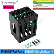 Turmera 12V 24V 배터리 프레임 난연 ABS PC 플라스틱 홀더 (CATL EVE 280Ah 320Ah 105Ah Lifepo4 셀용 래, 14 105A-4S-SYTC