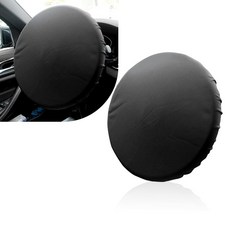 자동차 스티어링 휠 커버 햇빛 가리개 39.9cm15.7인치 사계절용 전방위 차단 및 안티에이징 프로텍터 두꺼운 방수 가리개 커버 대부분의 트럭 SUV에 범용 블랙 175, 자동차 스티어링 휠 커버 햇빛 가리개, 39.9cm15