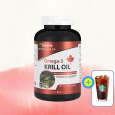 그린리퍼블릭 캐나다 크릴오일 오메가3 360캡슐 남극 크릴오메가 dha epa, 360정, 1개