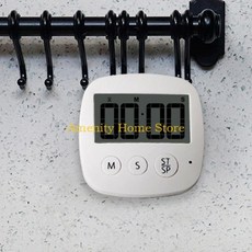 F26C 디지털 주방 타이머 자기 카운트다운 대형 LED 디스플레이 볼륨 조절 가능 요리 운동 용이, 01 빠른  Mainland
