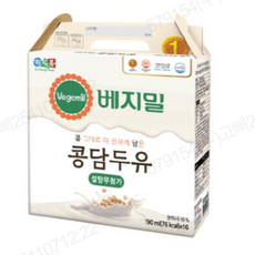 [신제품 / 베지밀] 콩 그대로 더 진하게 담은 설탕 무첨가 저칼로리 콩담두유, 32개, 190ml