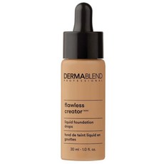 Dermablend Flawless Creator 다용도 리퀴드 파운데이션 메이크업 풀 커버리지 파운데이션 포장은 다를 수 있음 28.3g(1 온스), 45W: 약간의 청동 색조와 따뜻한 언더톤의 중간에서, 1, 30ml