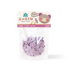 森林麵食 森林寶寶麵 無鹽嬰兒麵條 星星造型蔬果麵條 副食品 森森星球, 1個, 紫薯熊熊麵-袋裝 / 9830