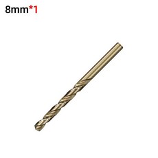 1MM-13MM 코발트 고속 강철 트위스트 드릴 구멍 M35 스테인레스 스틸 도구 세트 전체 접지 금속 리머, 8mm 1Pc