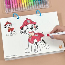 汪汪隊畫畫本3-6-8歲幼兒園涂色書畫畫兒童繪畫幼兒涂色本涂畫本, 無畫筆】汪汪隊涂色畫本48張/本