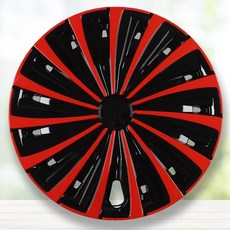 자동차 휠캡 휠커버 덮개 튜닝 타이어캡, 1개, 14인치 두꺼운 BL 레드블랙