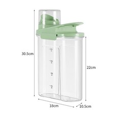 計時五谷雜糧罐防蟲防潮食品級密封罐儲米桶面粉收納盒貓狗儲糧罐置物架收納架居家收納桌面收納陳列架儲物架居家生活好物, 清新綠大號, 1個