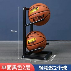 농구공 축구공 볼 가정용 거치대 짐볼 정리대 공수납 체육관 보관대, 01.검정 한쪽 2겹, 1개, A. 블랙 한쪽