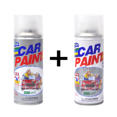 일신 현대 투싼ix WAB 바닐라화이트 스프레이 페인트 + 투명스프레이 200ml, 1개