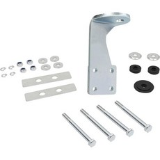 KUAFU 쇼크 마운트 강화 브래킷 키트 스틸 아연 도금 은빛 후면 충격 브레이스 플레이트 왼쪽 드라이버 사이드 볼트, 쿠아푸 쇼크 마운트 강화 브래킷 키트 강철 아연 도금