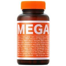 VAVAV MEGA 퍼포먼스 서플리먼트 메가비타민 비오틴 종합비타민 미네, 3정, 1개