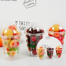 피크닉 디저트컵14온스 5개입 샐러드컵 테이크아웃컵