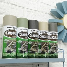 러스트올럼 밀리터리 락카스프레이 리폼페인트 무반사 무광 6가지 색상 선택1, 아미 그린 (1920830), 1개