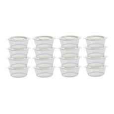 이지앤프리 냉동 국 보관용기 아이보리, 16개, 650ml
