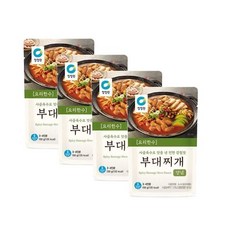 청정원 요리한수 부대찌개양념, 4개, 150g
