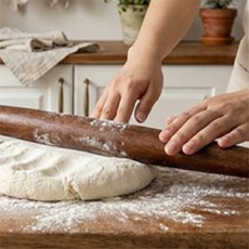 플로렌 옻칠 나무밀대 만두밀대