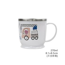 里和 韓國製 304不鏽鋼兒童餐具 車車造型學習餐具組 (學習筷/湯匙/叉子/學習杯/學習碗/餐盤/便當盒), 1個, 不銹鋼杯子, 藍色, 學習筷/湯匙/叉子/學習杯/學習碗/餐盤/便當盒