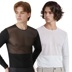 엔조이핏 남성 메쉬 골프 이너웨어 냉감 UV 자외선차단 쿨 언더레이어 기능성 이너티