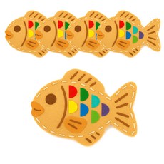 키득키득 붕어빵 펠트손난로 겨울놀이 행복따숩 곡물 손난로 만들기 패키지, 붕어빵 PK412___ 1개, 단일, 5개